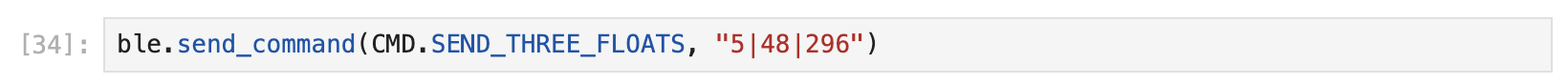 Send Three Floats Python